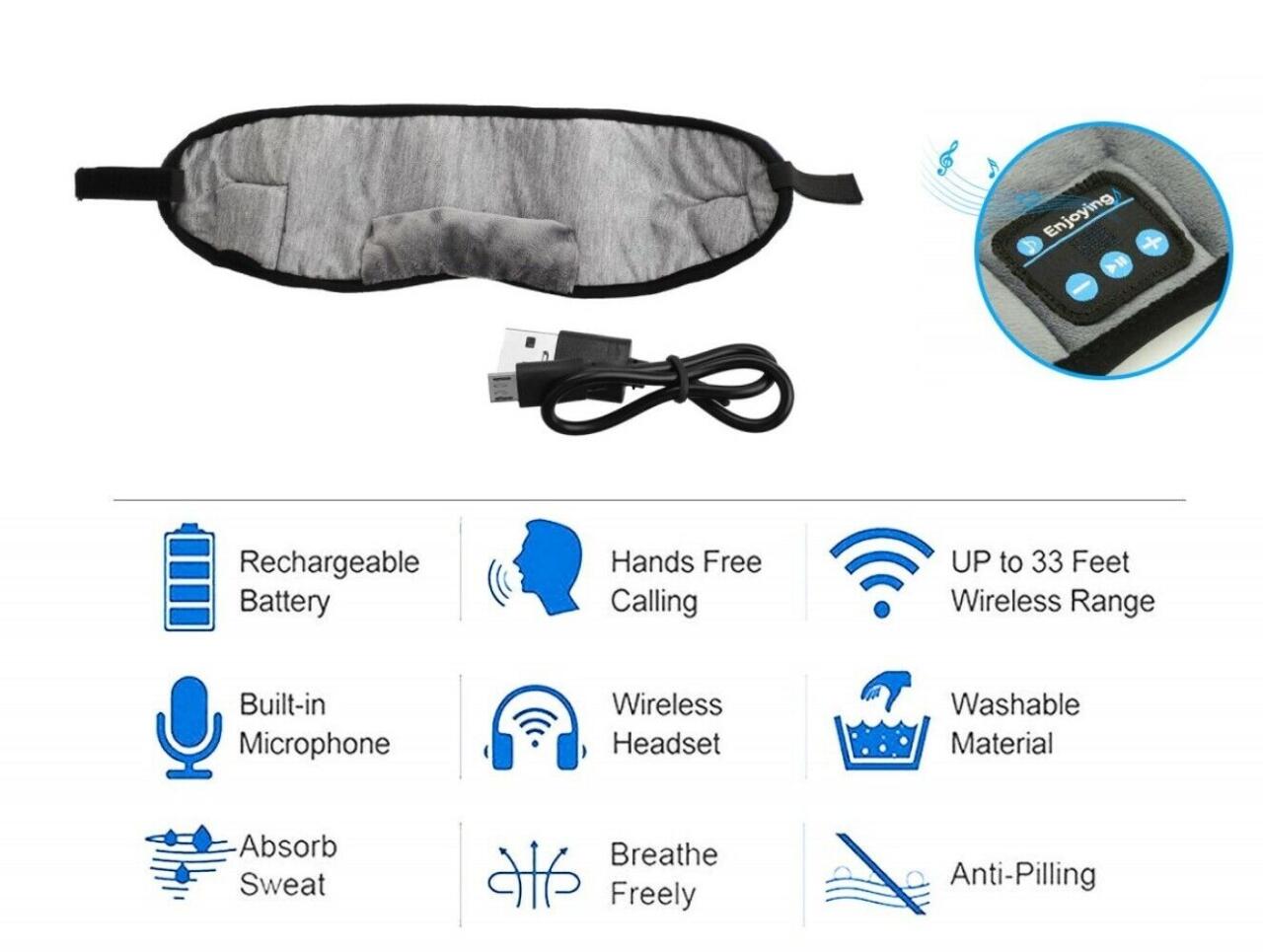 Antifaz bluetooth